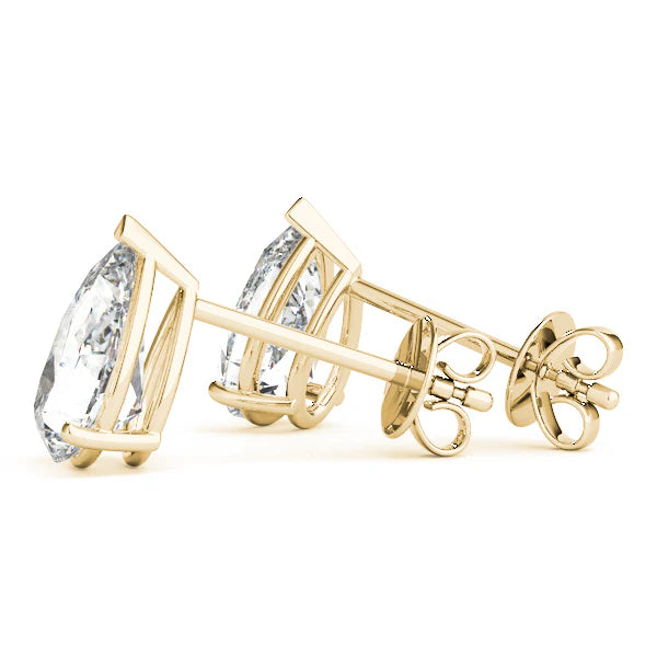 Pear Shape Lab-Grown Diamond Stud Earrings