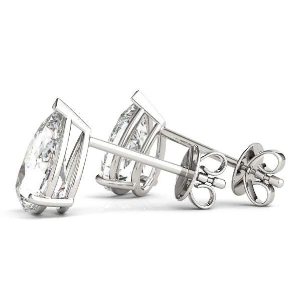 Pear Shape Lab-Grown Diamond Stud Earrings