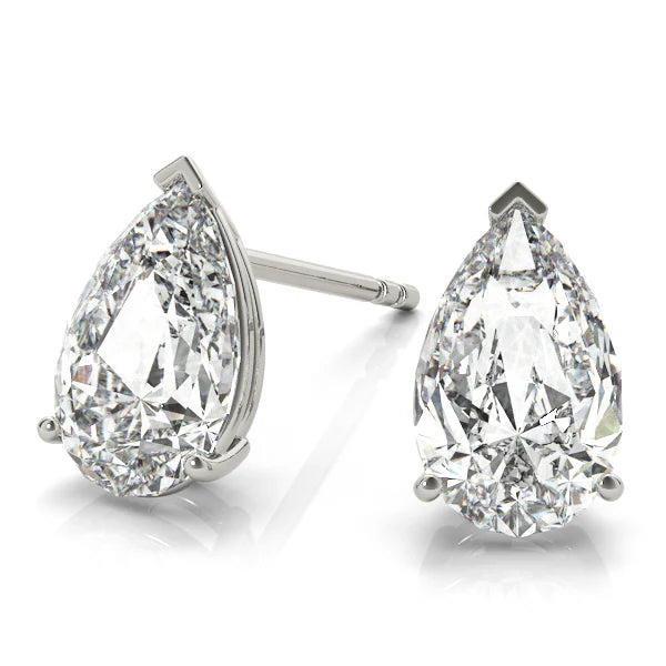 Pear Shape Lab-Grown Diamond Stud Earrings