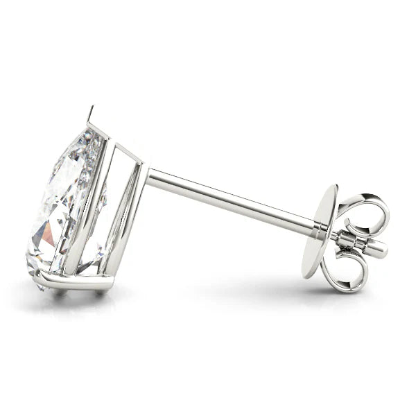 Pear Shape Lab-Grown Diamond Stud Earrings