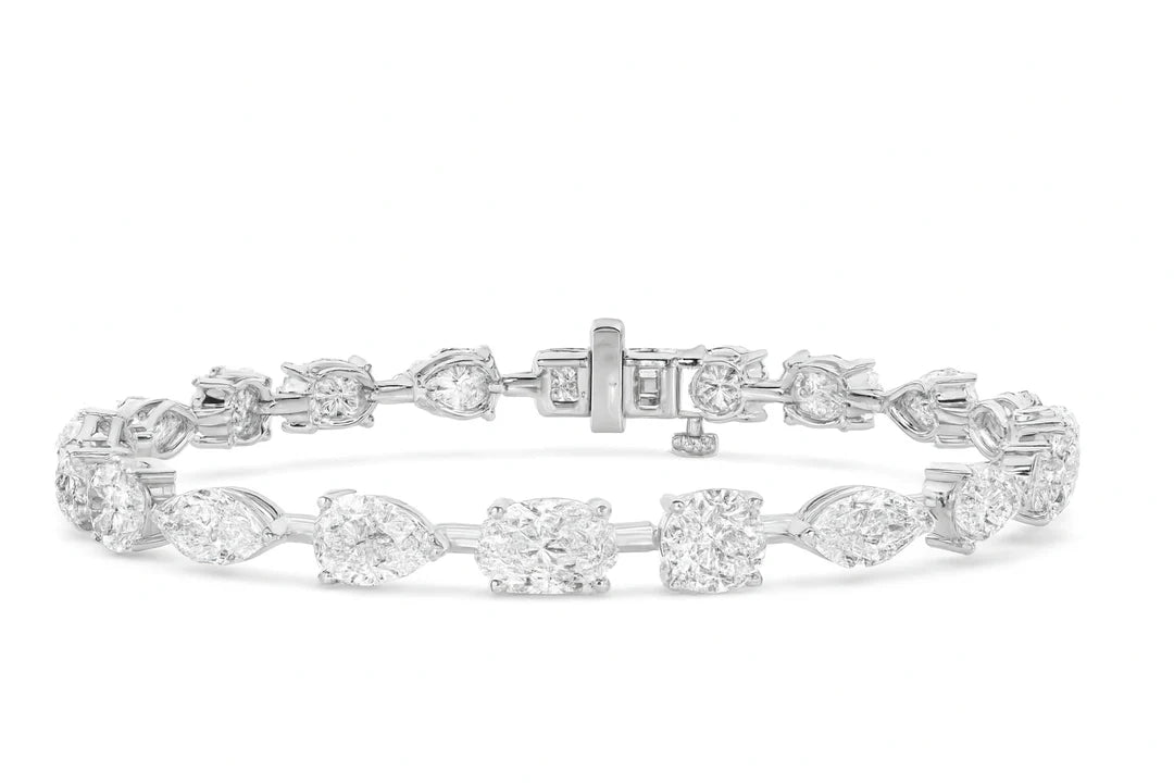 Mixed Shape Lab Grown Diamond Tennis Bracelet